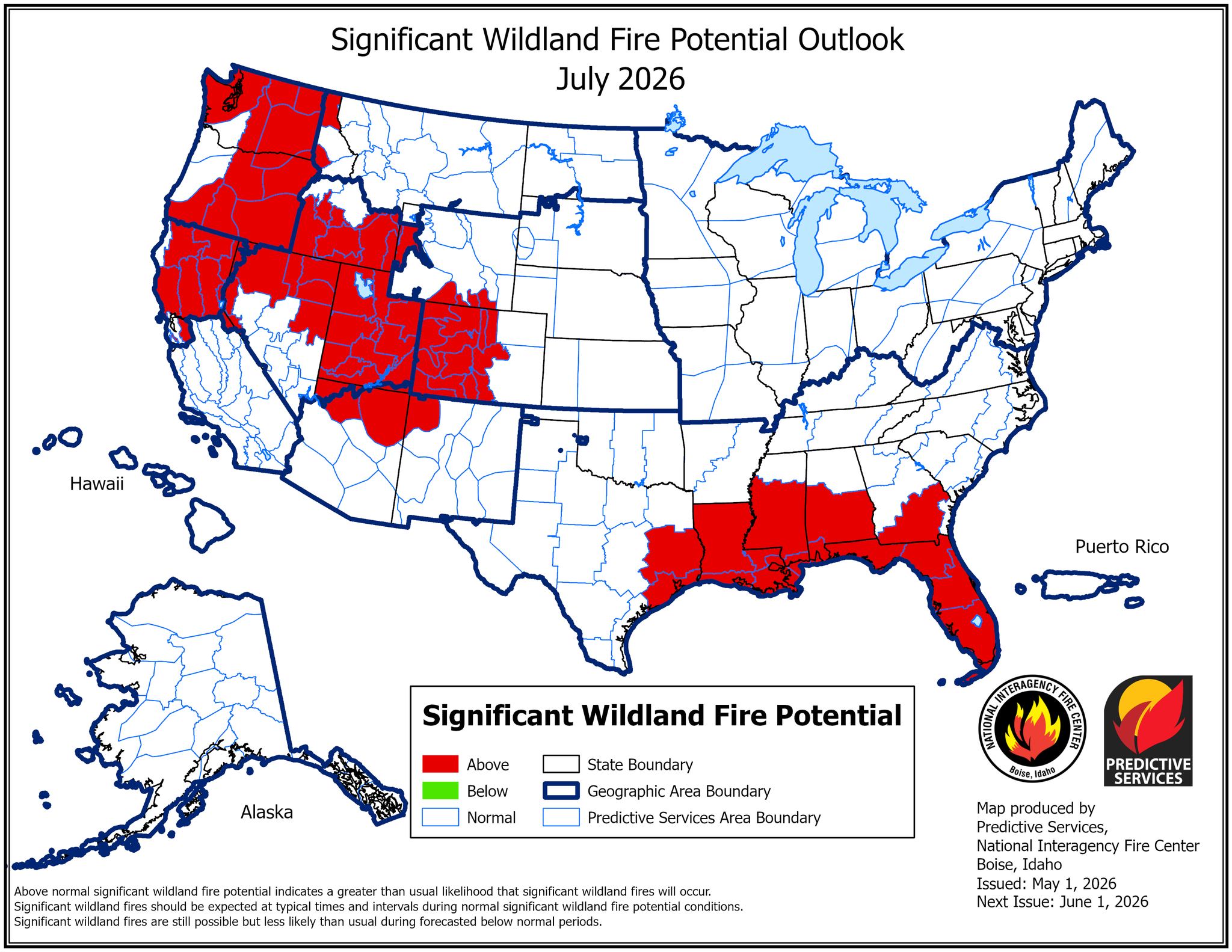 July fire outlook